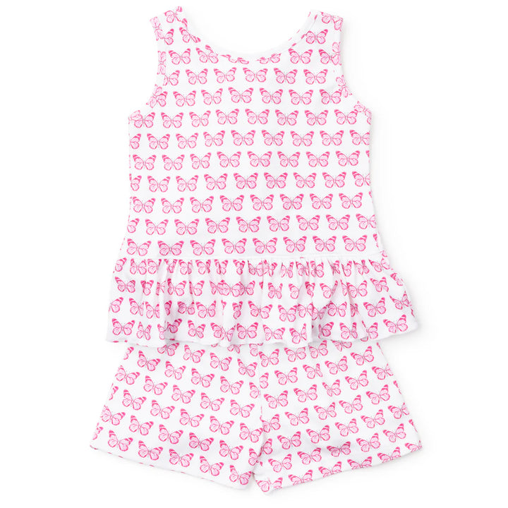 Poppy Girls' Short Set- Cartie Butterflies