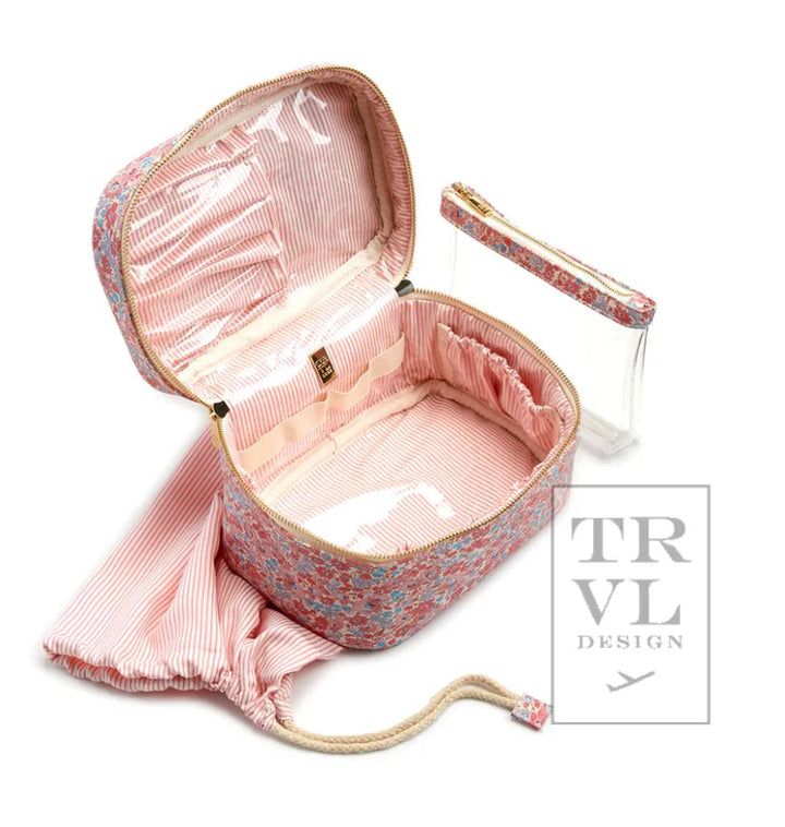 Luxe Marseille Saffiano Cosmetic Train Case