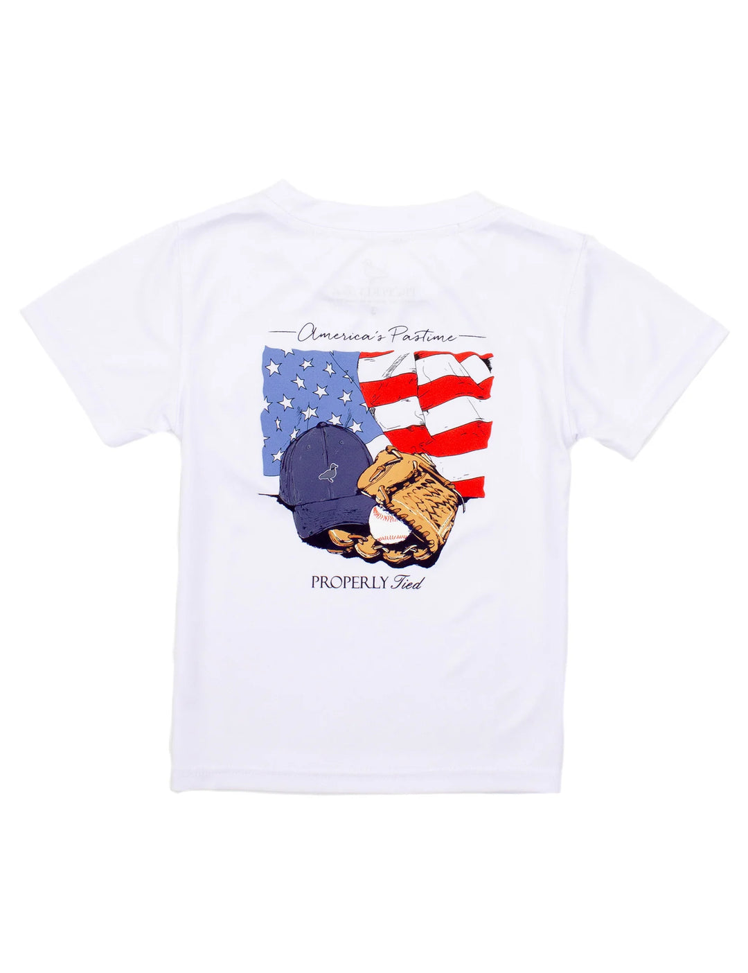 Properly Tied Performance Tee- America's Pasttime