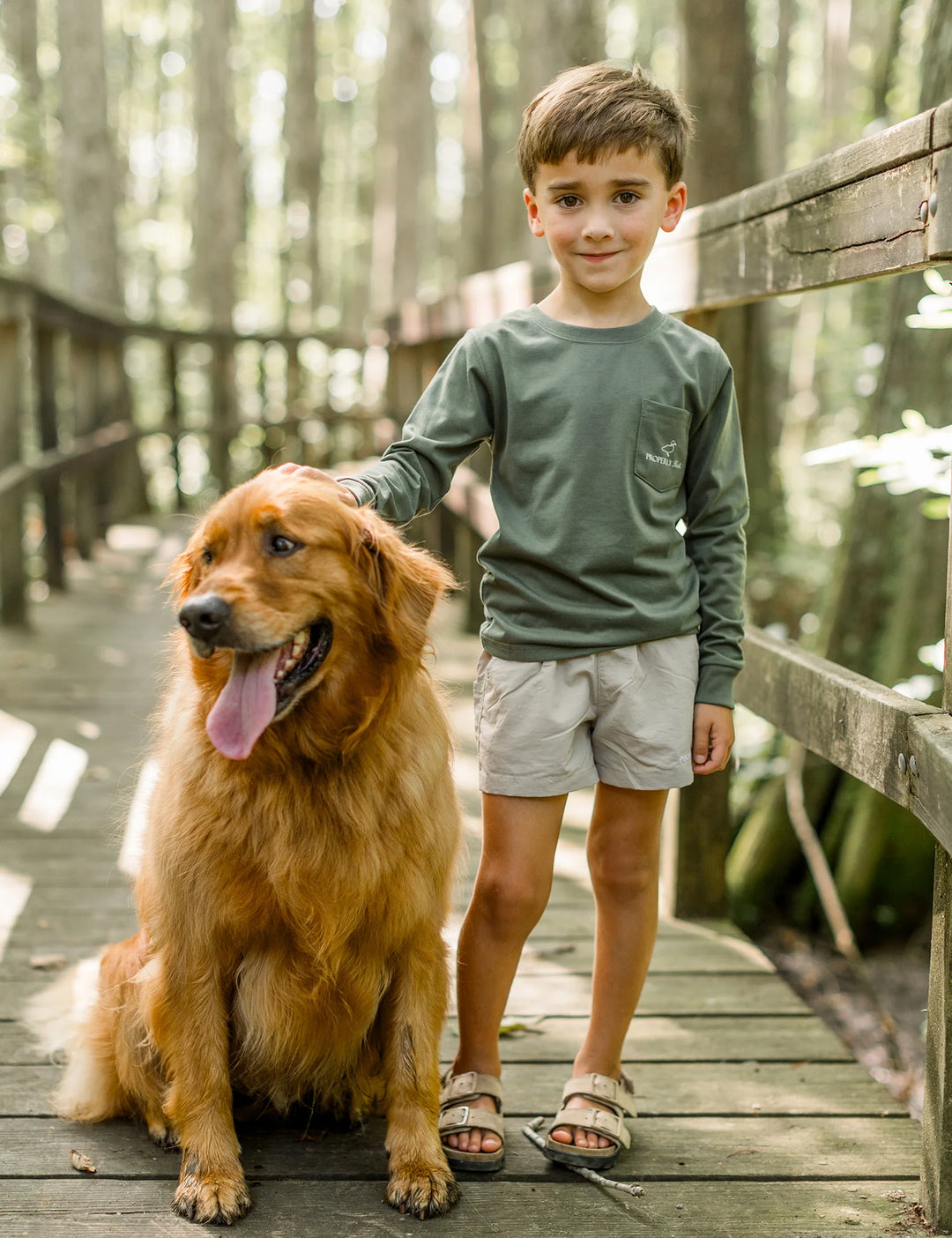 Boys Long Sleeve Tee- Man's Best Friend