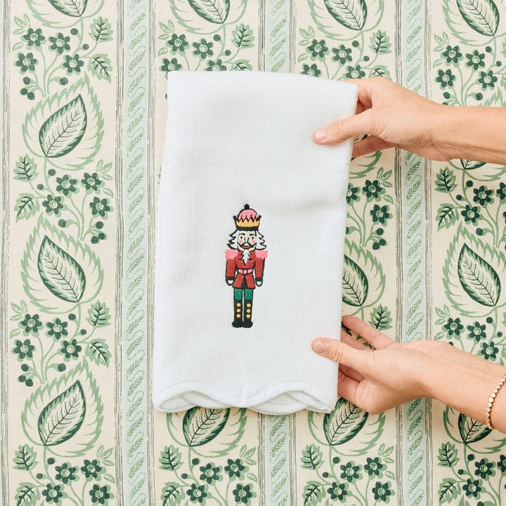 Weezie Scallop Powder Bath Towel- Nutcracker