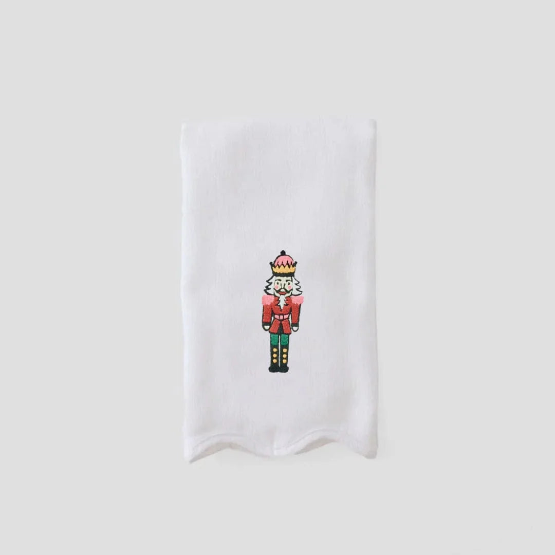Weezie Scallop Powder Bath Towel- Nutcracker