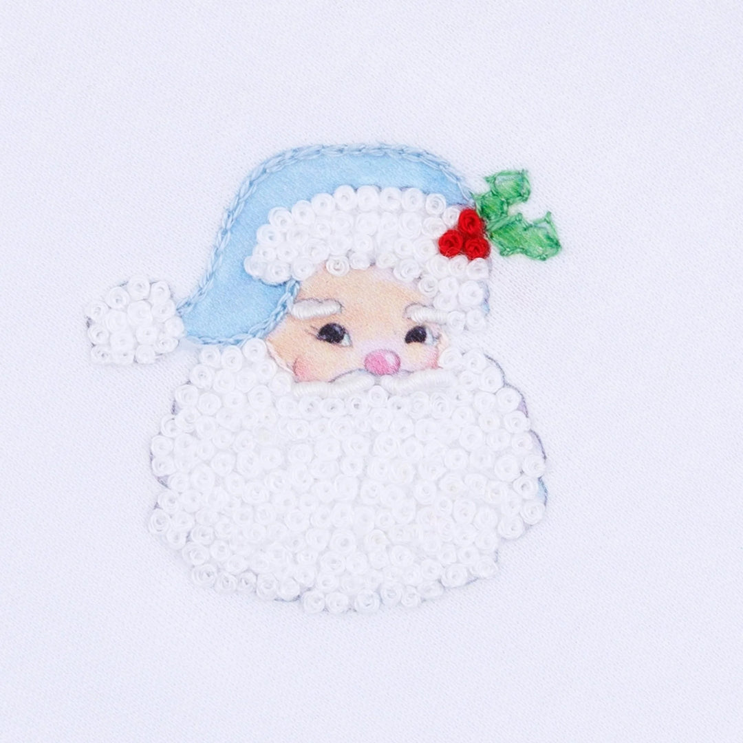 Santa Baby Baby's First Christmas- Blue
