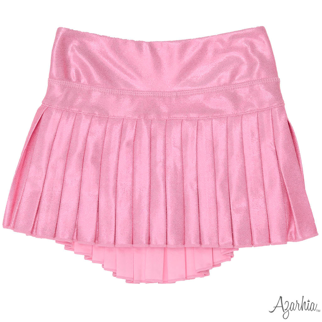 Mini Pleated Skort- Pink Shimmer