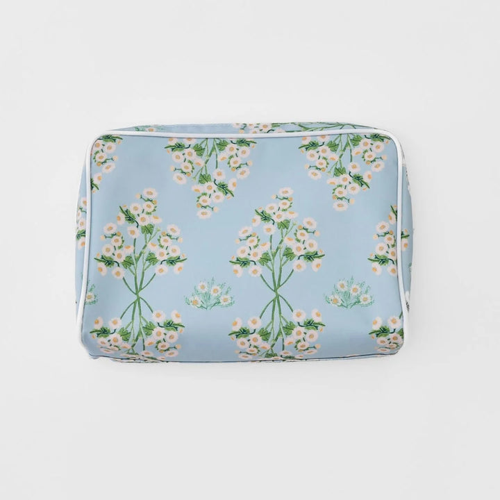 Small Suzanna Block Print Cosmetic Bag