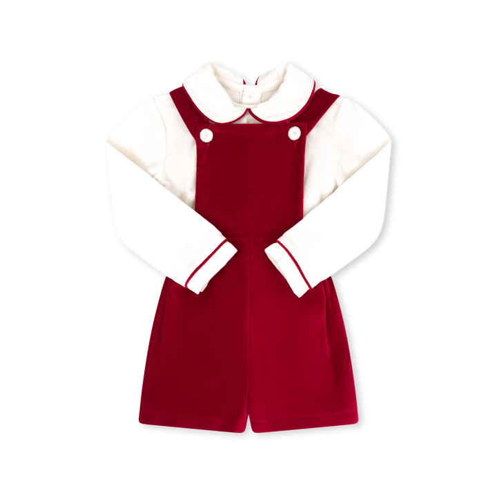 Arthur Apron Set- Ruby Red Velvet