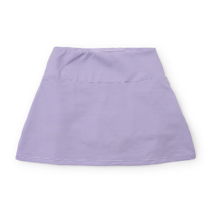 Margot Performance Skirt- Purple and White Stripe