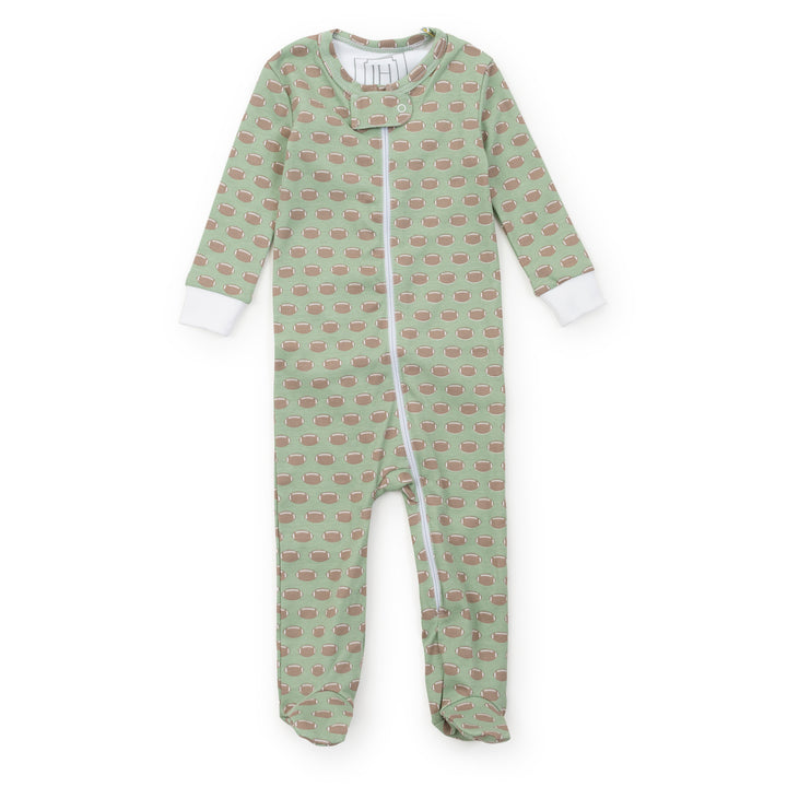 Parker Zipper Footie Pajama 6/9m