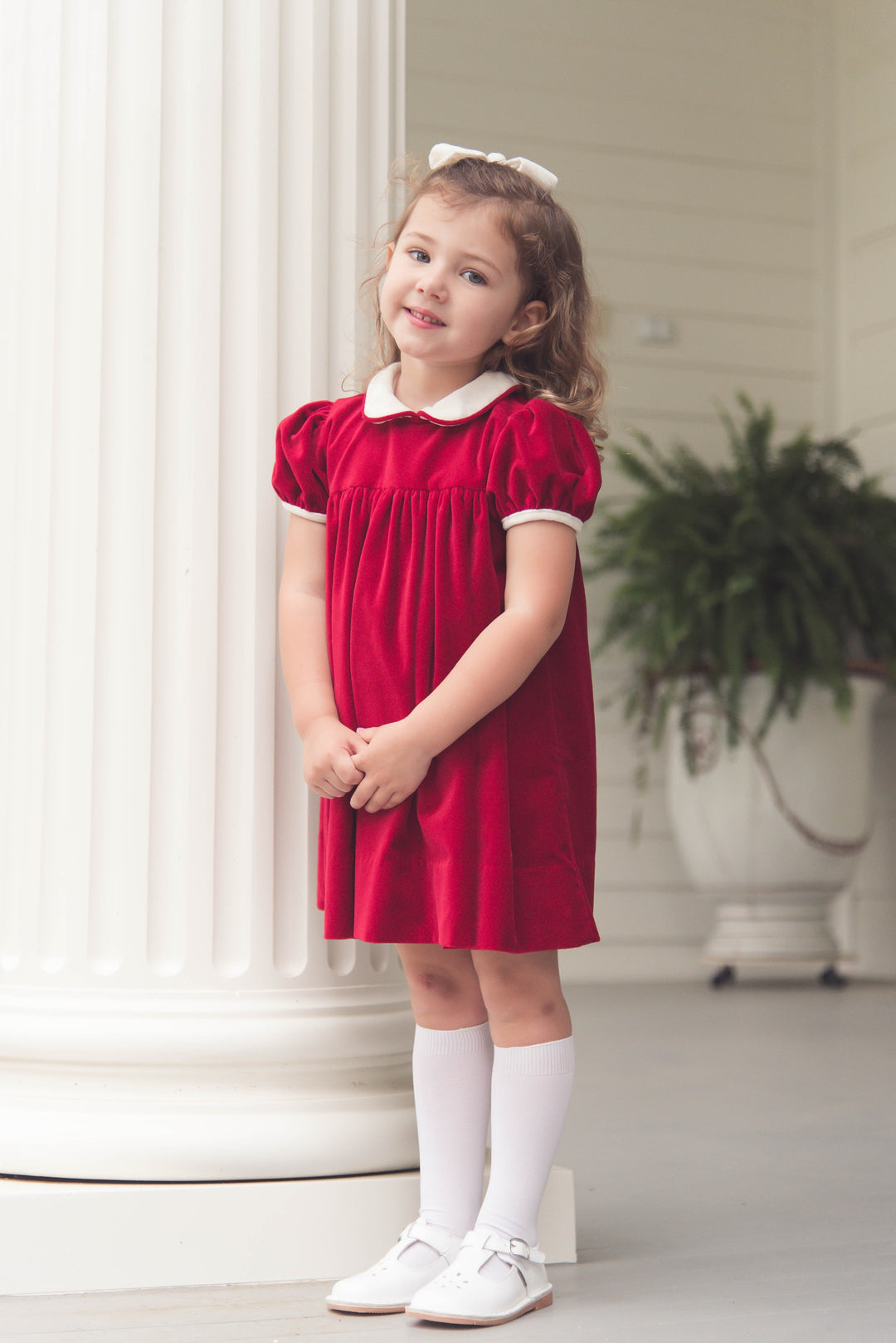 Memory Making Dress- Ruby Red Velvet