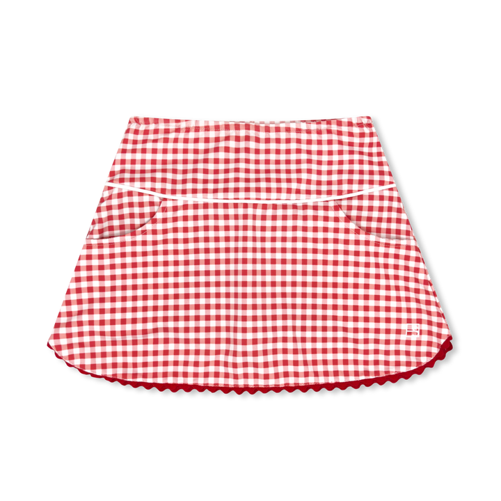 Tiffany Skort- Red Gingham