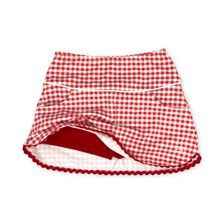 Tiffany Skort- Red Gingham