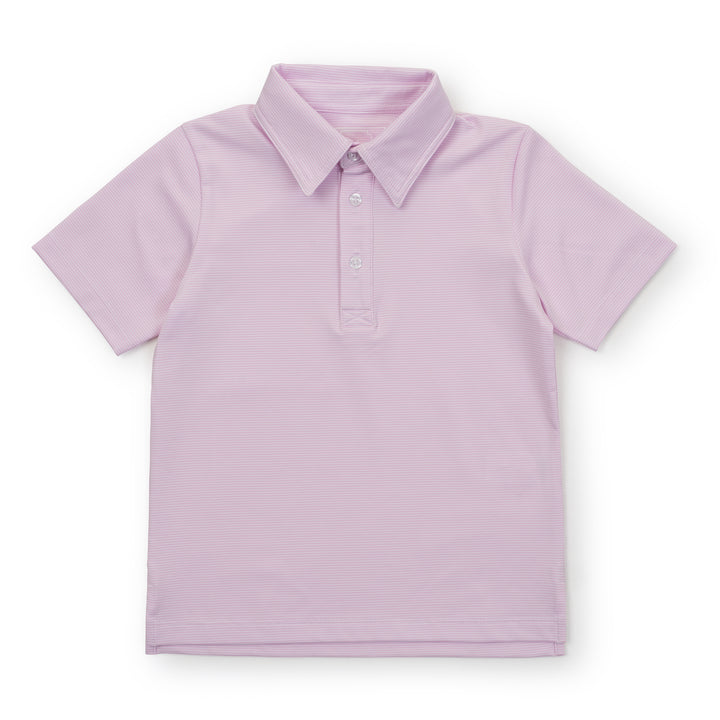 Will Performance Polo- Pink Stripe