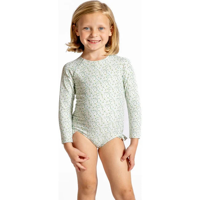 Girls Sea Marsh Floral Rashguard