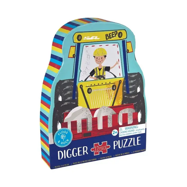 12 piece jigsaw puzzle- digger