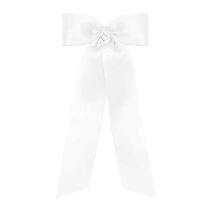 Medium French Satin Hair Bow w Tails- MULT COLORS