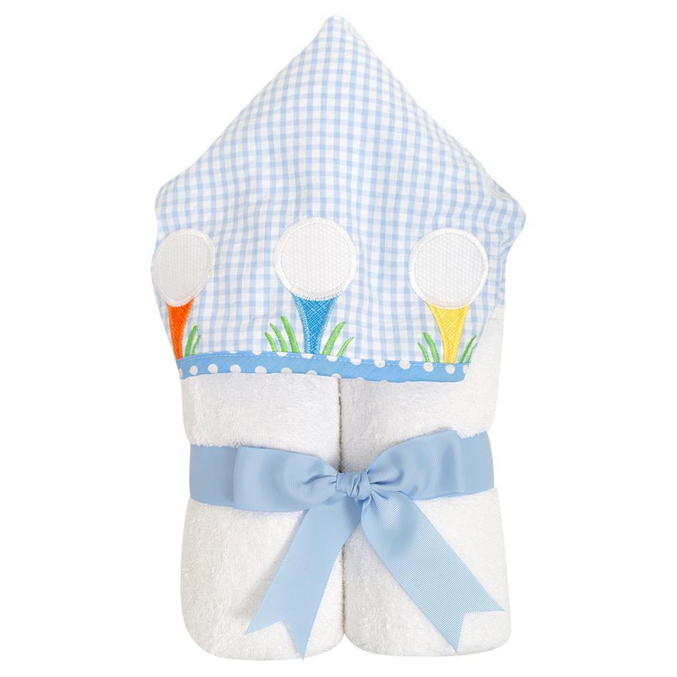 3 Marthas Everykid hooded towel- golf - The Orange Iris 