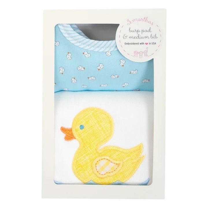 3 Marthas Bib and Burp Box Set- duck – The Orange Iris